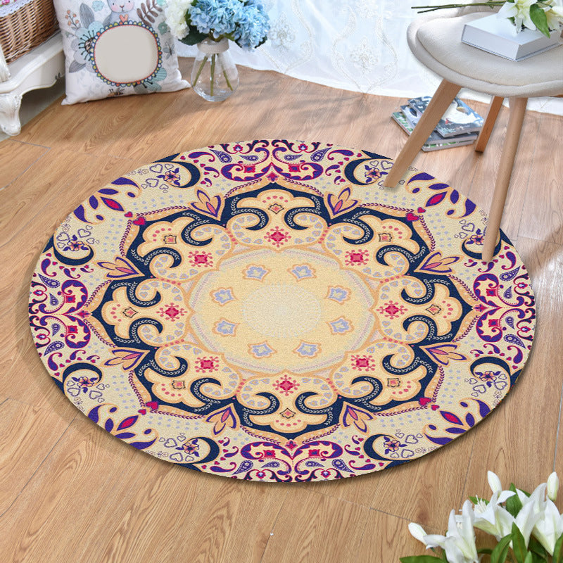 Olden Bohemian Style Rug Multi Color Tribal Pattern Carpet Non-Slip Backing Stain Resistant Washable Rug for Sitting Room Beige Clearhalo 'Area Rug' 'Bohemian' 'Rugs' Rug' 2141199