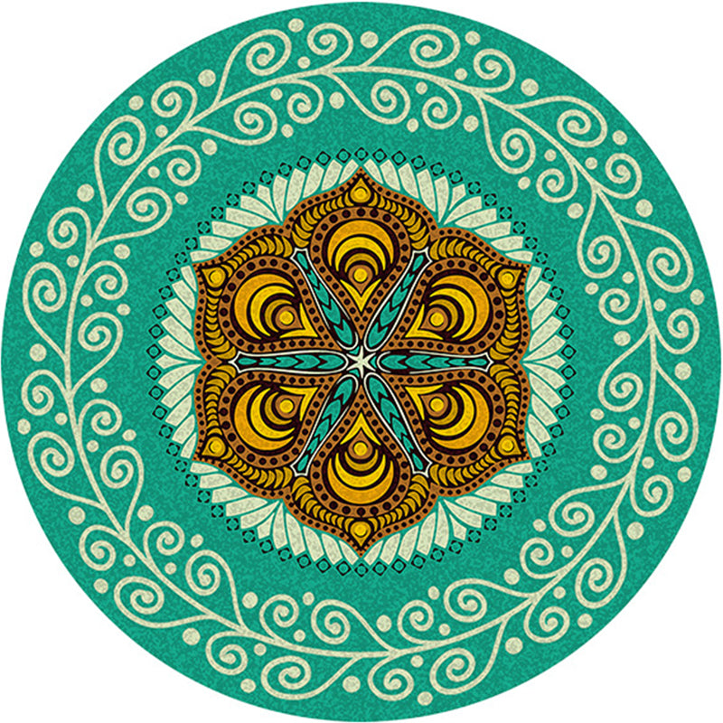 Ethnic Boho Chic Rug Multi-Colored Floral Carpet Machine Washable Non-Slip Backing Pet Friendly Rug for Bedroom Clearhalo 'Area Rug' 'Bohemian' 'Rugs' Rug' 2141229