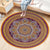 Ethnic Boho Chic Rug Multi-Colored Floral Carpet Machine Washable Non-Slip Backing Pet Friendly Rug for Bedroom Purple-Yellow Clearhalo 'Area Rug' 'Bohemian' 'Rugs' Rug' 2141237