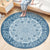 Ethnic Boho Chic Rug Multi-Colored Floral Carpet Machine Washable Non-Slip Backing Pet Friendly Rug for Bedroom Light Blue-White Clearhalo 'Area Rug' 'Bohemian' 'Rugs' Rug' 2141240