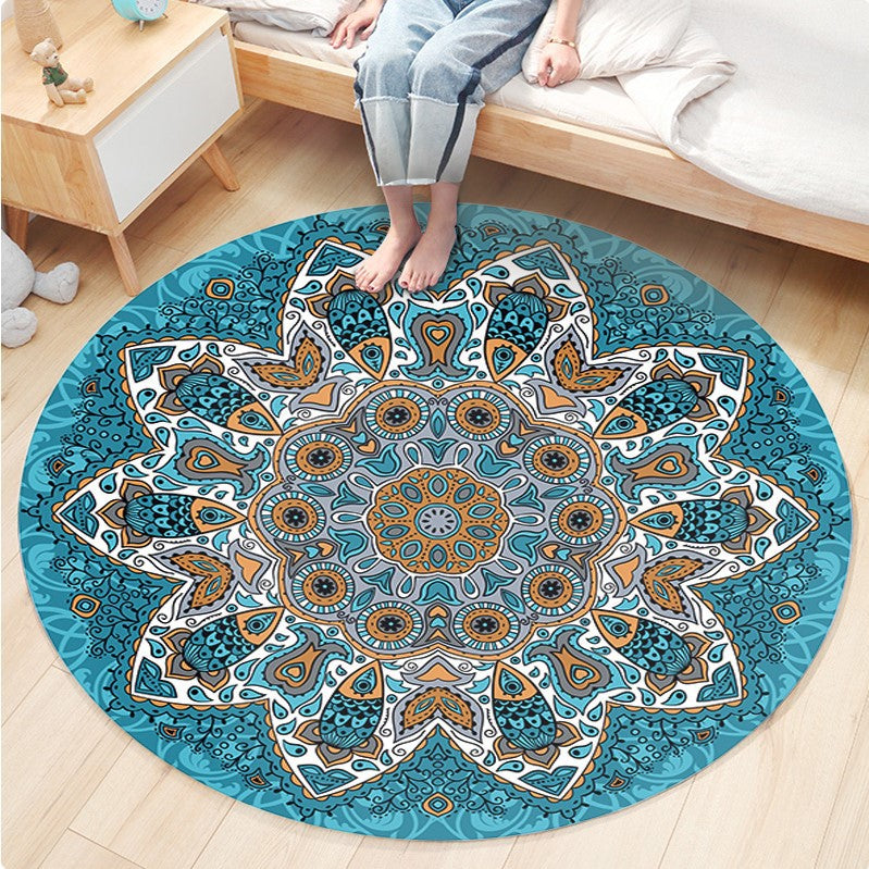 Ethnic Boho Chic Rug Multi-Colored Floral Carpet Machine Washable Non-Slip Backing Pet Friendly Rug for Bedroom Clearhalo 'Area Rug' 'Bohemian' 'Rugs' Rug' 2141249