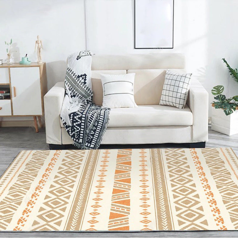 Boho Seamless Patterned Rug Multi-Color Synthetics Carpet Anti-Slip Stain Resistant Machine Washable Rug for Living Room Gold Clearhalo 'Area Rug' 'Bohemian' 'Rugs' Rug' 2141281
