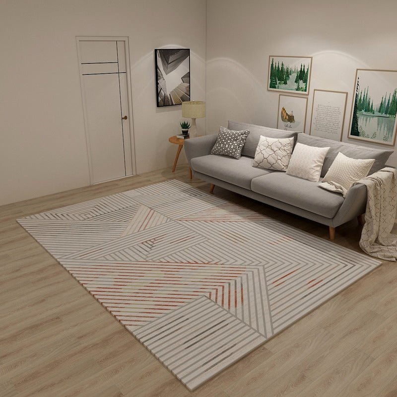 Classical Moroccan Rug Multicolor Seamless Tribal Pattern Rug Non-Slip Pet Friendly Machine Washable Rug for Home Decoration Red Clearhalo 'Area Rug' 'Moroccan' 'Rugs' Rug' 2141288