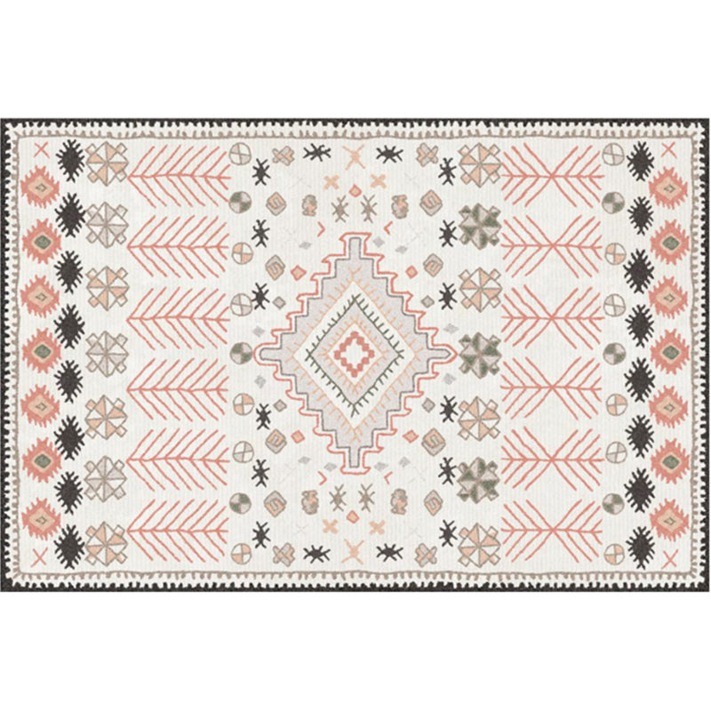 Multi Color Geometric Print Rug Synthetics Bohemia Carpet Stain Resistant Pet Friendly Non-Slip Backing Rug for Living Room Yellow-Red Clearhalo 'Area Rug' 'Bohemian' 'Rugs' Rug' 2141317