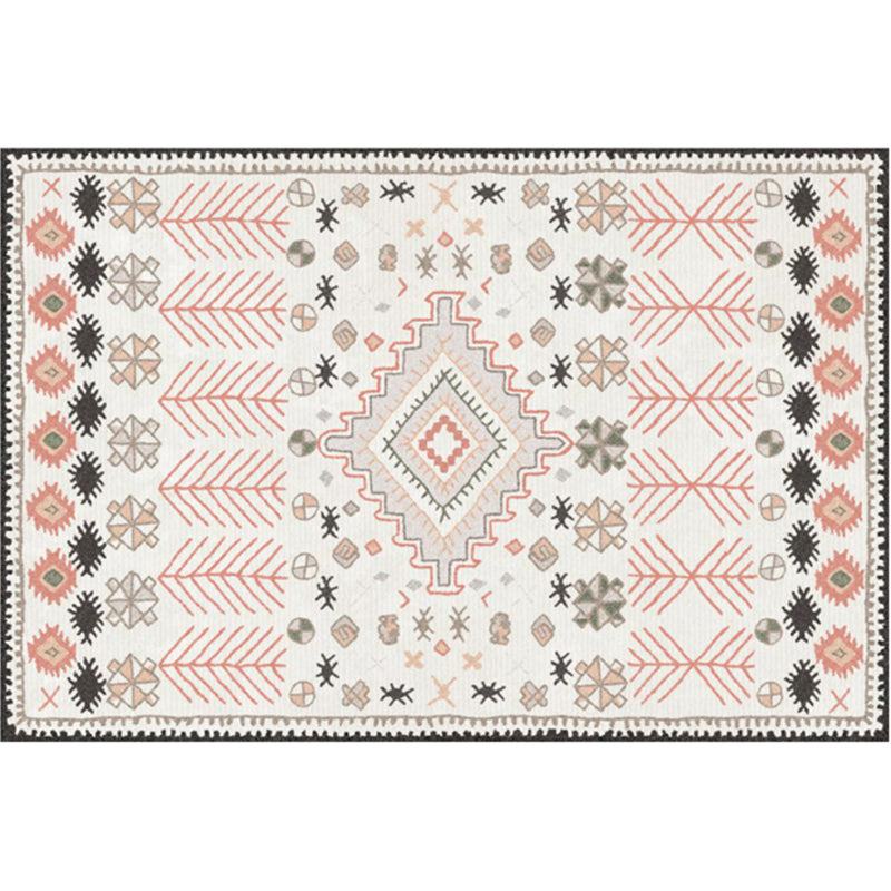 Multi Color Geometric Print Rug Synthetics Bohemia Carpet Stain Resistant Pet Friendly Non-Slip Backing Rug for Living Room Yellow-Red Clearhalo 'Area Rug' 'Bohemian' 'Rugs' Rug' 2141317