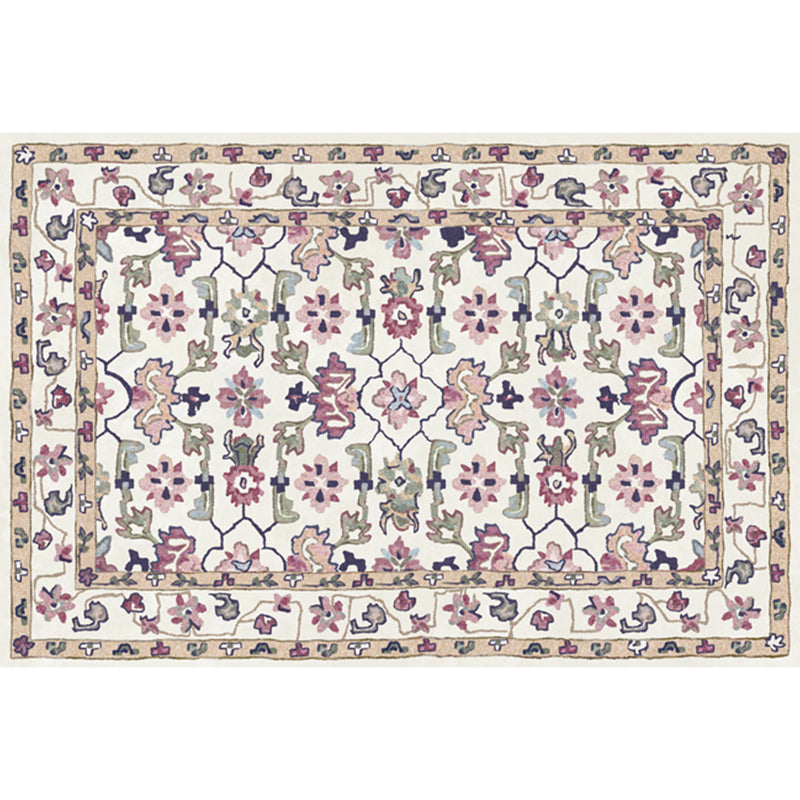Multi Color Geometric Print Rug Synthetics Bohemia Carpet Stain Resistant Pet Friendly Non-Slip Backing Rug for Living Room Khaki Clearhalo 'Area Rug' 'Bohemian' 'Rugs' Rug' 2141320