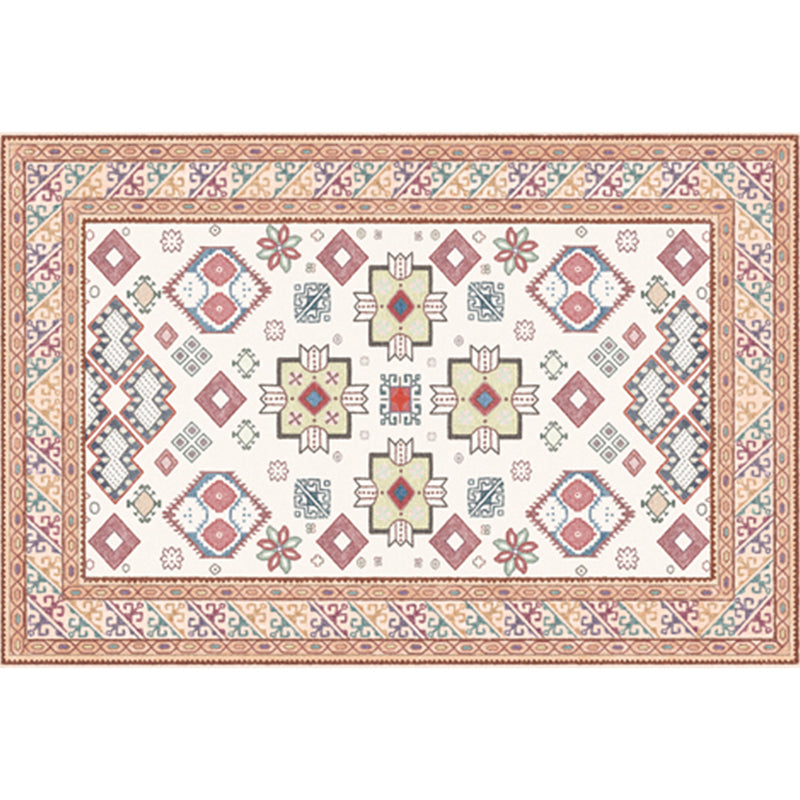 Multi Color Geometric Print Rug Synthetics Bohemia Carpet Stain Resistant Pet Friendly Non-Slip Backing Rug for Living Room Clearhalo 'Area Rug' 'Bohemian' 'Rugs' Rug' 2141325