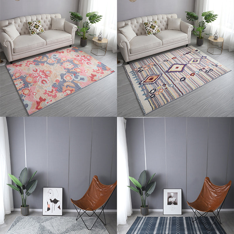 Bohemia Patterned Rug Multicolor Polypropylene Rug Non-Slip Backing Pet Friendly Washable Carpet for Sitting Room Clearhalo 'Area Rug' 'Bohemian' 'Rugs' Rug' 2141345