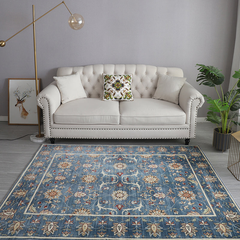 Bohemia Patterned Rug Multicolor Polypropylene Rug Non-Slip Backing Pet Friendly Washable Carpet for Sitting Room Blue Clearhalo 'Area Rug' 'Bohemian' 'Rugs' Rug' 2141353