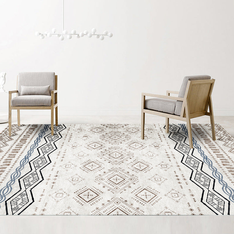 Exotic Multi-Color Boho Rug Polyester Seamless Geometric Pattern Rug Anti-Slip Pet Friendly Machine Washable Carpet for Room Clearhalo 'Area Rug' 'Bohemian' 'Rugs' Rug' 2141384