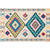 Bohemian Living Room Rug Multi Color Geometric Rug Polypropylene Stain Resistant Non-Slip Backing Washable Area Carpet Blue-Yellow Clearhalo 'Area Rug' 'Bohemian' 'Rugs' Rug' 2141403