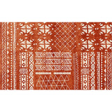 Bohemian Living Room Rug Multi Color Geometric Rug Polypropylene Stain Resistant Non-Slip Backing Washable Area Carpet Brick Red Clearhalo 'Area Rug' 'Bohemian' 'Rugs' Rug' 2141414