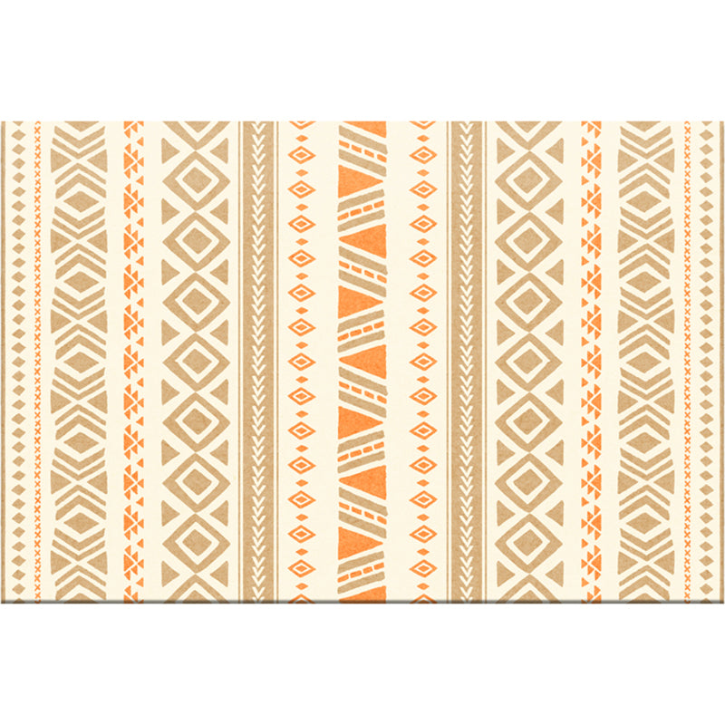 Chic Geometric Pattern Rug Multi Colored Boho Rug Synthetics Washable Non-Slip Stain Resistant Rug for Living Room Light Brown Clearhalo 'Area Rug' 'Bohemian' 'Rugs' Rug' 2141428