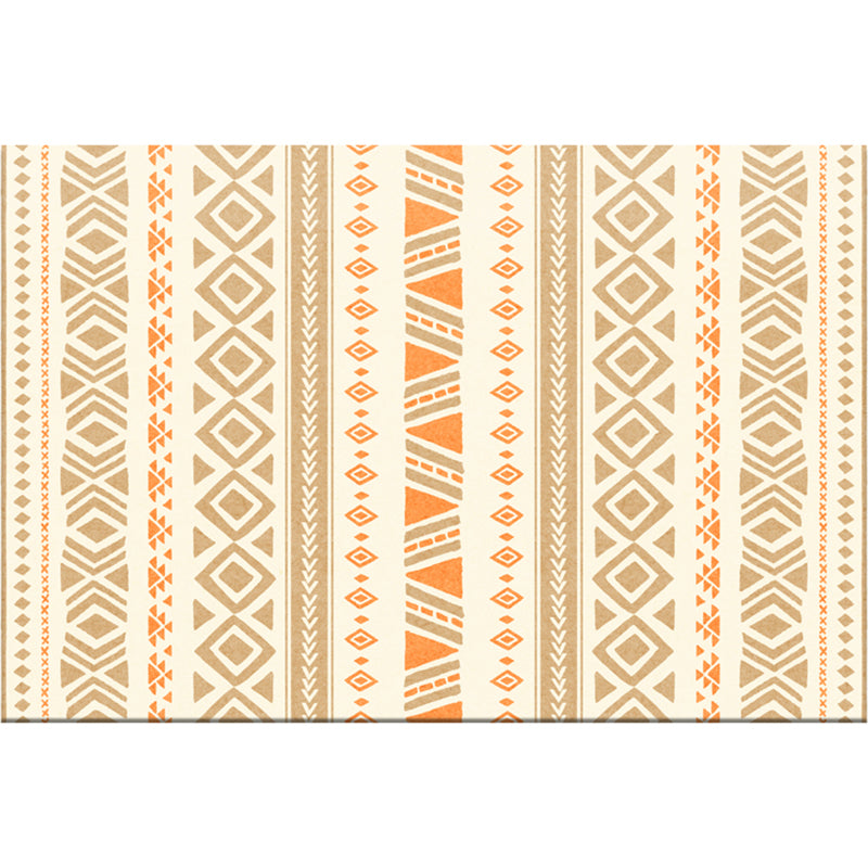 Chic Geometric Pattern Rug Multi Colored Boho Rug Synthetics Washable Non-Slip Stain Resistant Rug for Living Room Light Brown Clearhalo 'Area Rug' 'Bohemian' 'Rugs' Rug' 2141428