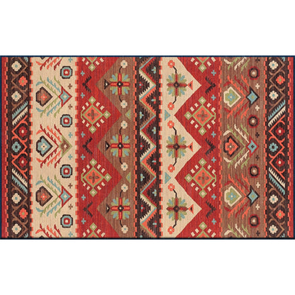 Chic Geometric Pattern Rug Multi Colored Boho Rug Synthetics Washable Non-Slip Stain Resistant Rug for Living Room Red Clearhalo 'Area Rug' 'Bohemian' 'Rugs' Rug' 2141431