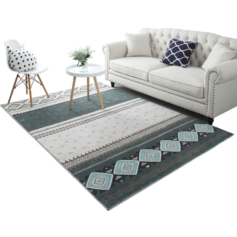 Multicolor Bohemia Rug Polyester Symmetric Print Rug Stain Resistant Machine Washable Anti-Slip Carpet for Great Room Clearhalo 'Area Rug' 'Bohemian' 'Rugs' Rug' 2141448