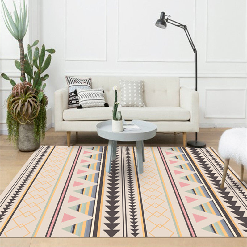 Bohemian Style Geometric Patterned Rug Multi-Colored Polypropylene Rug Anti-Slip Backing Pet Friendly Washable Rug for Home Clearhalo 'Area Rug' 'Bohemian' 'Rugs' Rug' 2141456