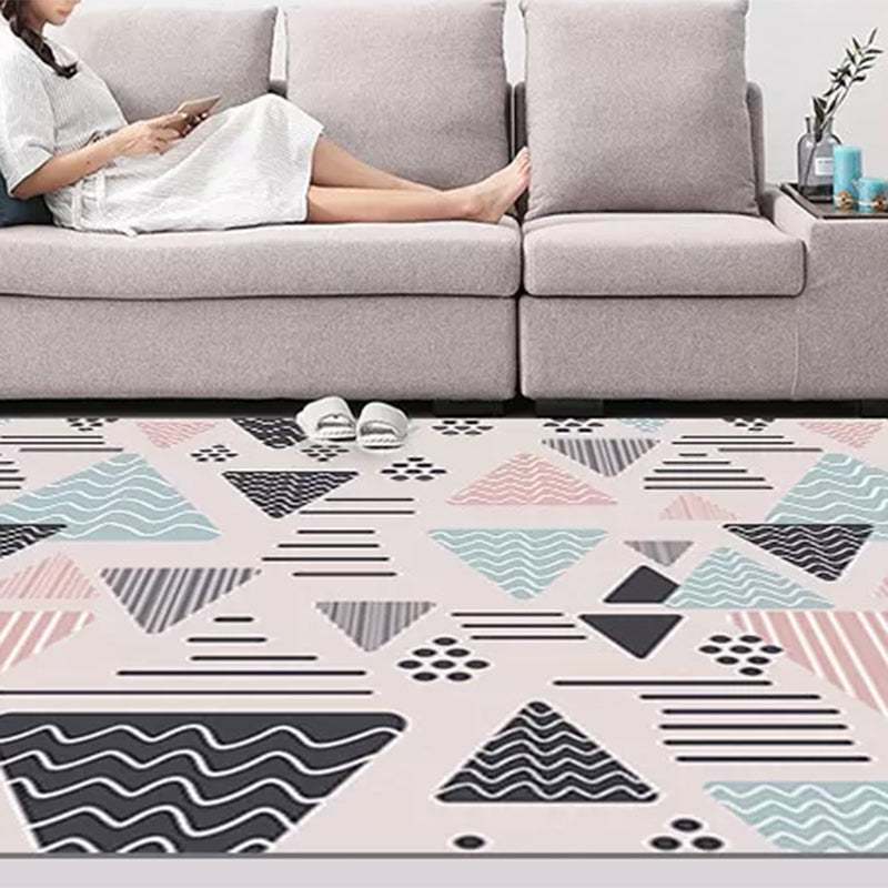 Bohemian Style Geometric Patterned Rug Multi-Colored Polypropylene Rug Anti-Slip Backing Pet Friendly Washable Rug for Home Clearhalo 'Area Rug' 'Bohemian' 'Rugs' Rug' 2141461