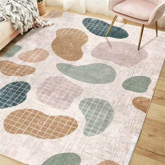 Bohemian Style Geometric Patterned Rug Multi-Colored Polypropylene Rug Anti-Slip Backing Pet Friendly Washable Rug for Home Turquoise Clearhalo 'Area Rug' 'Bohemian' 'Rugs' Rug' 2141469