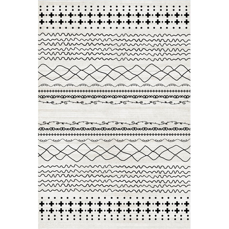 Fancy Moroccan Rug Multicolor Symmetric Geometry Rug Stain Resistant Non-Slip Machine Washable Rug for Home Decor Clearhalo 'Area Rug' 'Moroccan' 'Rugs' Rug' 2141486