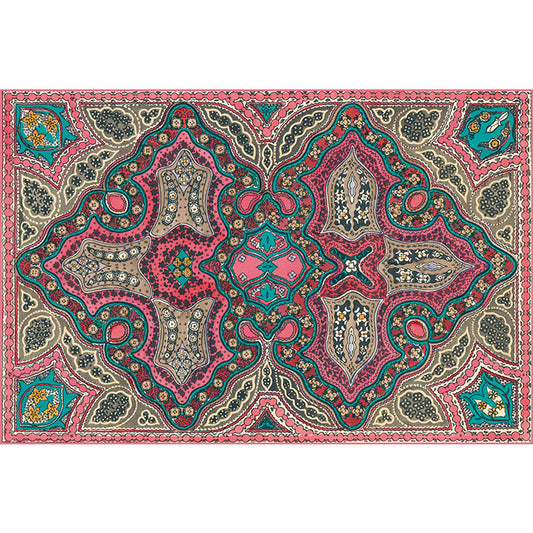 Shabby Chic Tribal Print Rug Multi-Color Bohemian Carpet Synthetics Stain Resistant Anti-Slip Backing Pet Friendly Rug for Room Clearhalo 'Area Rug' 'Bohemian' 'Rugs' Rug' 2141591