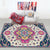 Shabby Chic Tribal Print Rug Multi-Color Bohemian Carpet Synthetics Stain Resistant Anti-Slip Backing Pet Friendly Rug for Room Purple Clearhalo 'Area Rug' 'Bohemian' 'Rugs' Rug' 2141596