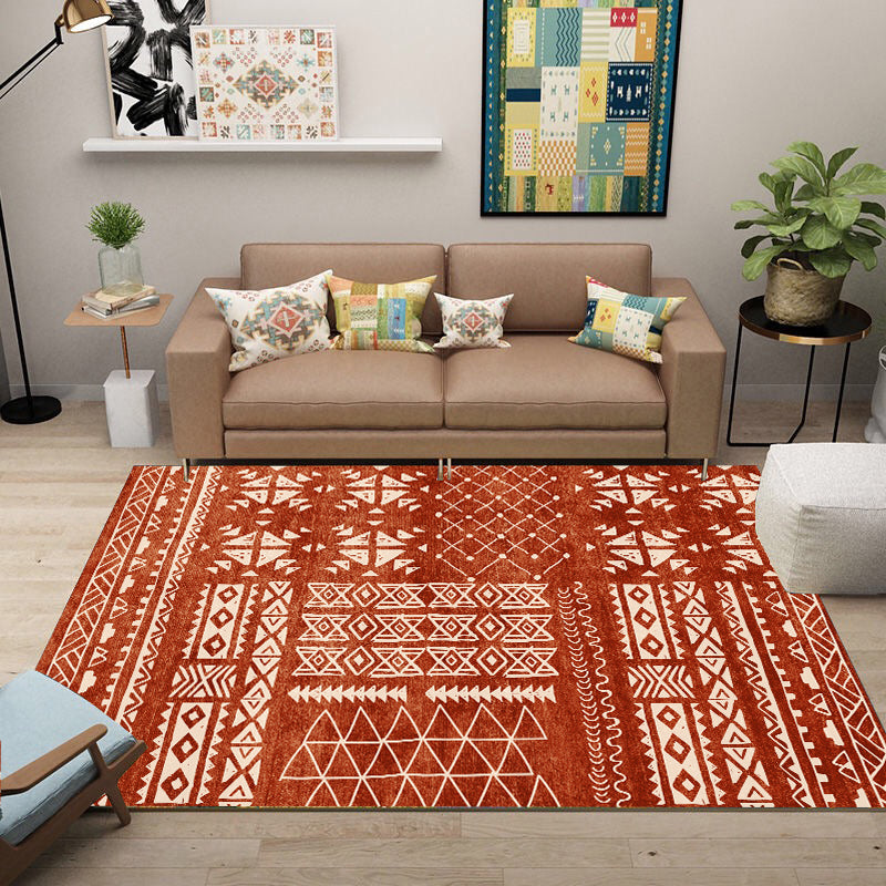 Classy Multicolor Geometric Rug Polypropylene Boho Chic Rug Non-Slip Backing Machine Washable Pet Friendly Carpet for Bedroom Clearhalo 'Area Rug' 'Bohemian' 'Rugs' Rug' 2141606