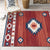 Classy Multicolor Geometric Rug Polypropylene Boho Chic Rug Non-Slip Backing Machine Washable Pet Friendly Carpet for Bedroom Red-White Clearhalo 'Area Rug' 'Bohemian' 'Rugs' Rug' 2141607