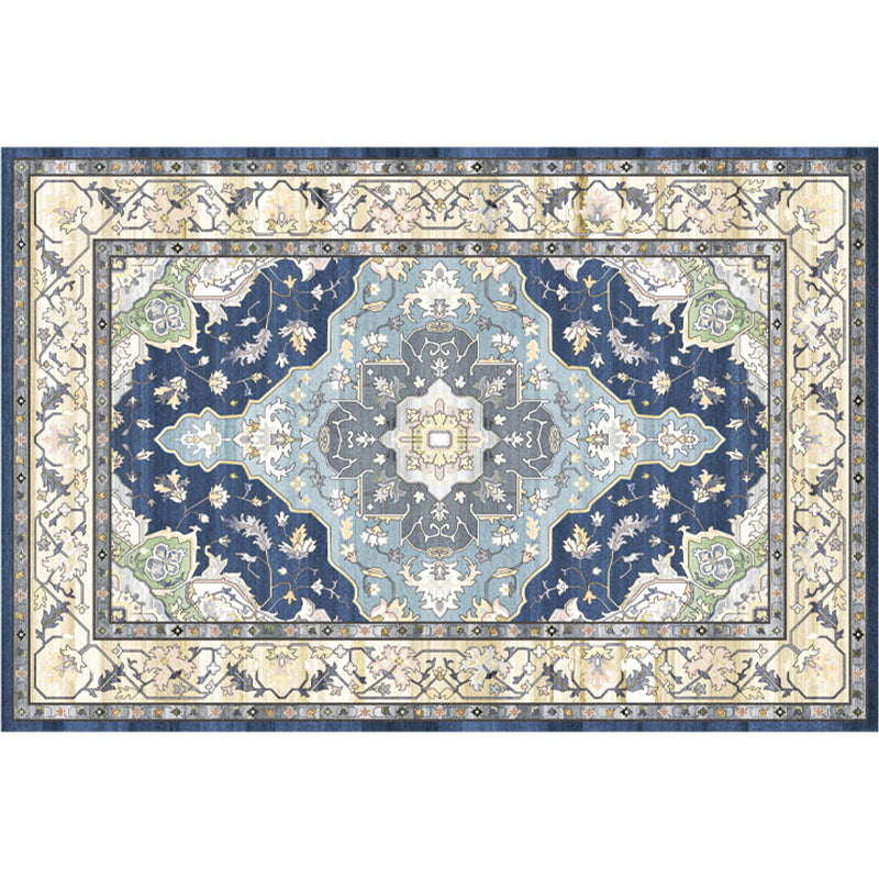 Classy Multicolor Geometric Rug Polypropylene Boho Chic Rug Non-Slip Backing Machine Washable Pet Friendly Carpet for Bedroom Light Blue Clearhalo 'Area Rug' 'Bohemian' 'Rugs' Rug' 2141611