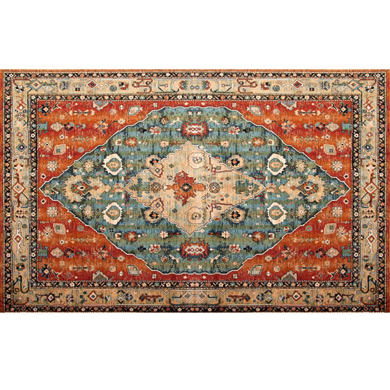 Classy Multicolor Geometric Rug Polypropylene Boho Chic Rug Non-Slip Backing Machine Washable Pet Friendly Carpet for Bedroom Red-Green Clearhalo 'Area Rug' 'Bohemian' 'Rugs' Rug' 2141615
