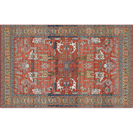 Classy Multicolor Geometric Rug Polypropylene Boho Chic Rug Non-Slip Backing Machine Washable Pet Friendly Carpet for Bedroom Red-Yellow Clearhalo 'Area Rug' 'Bohemian' 'Rugs' Rug' 2141626