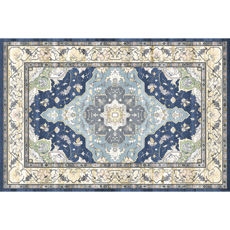 Festive Bohemian Style Rug Multi-Color Rhombus Print Rug Non-Slip Pet Friendly Washable Carpet for Family Room Gray Blue Clearhalo 'Area Rug' 'Bohemian' 'Rugs' Rug' 2141663