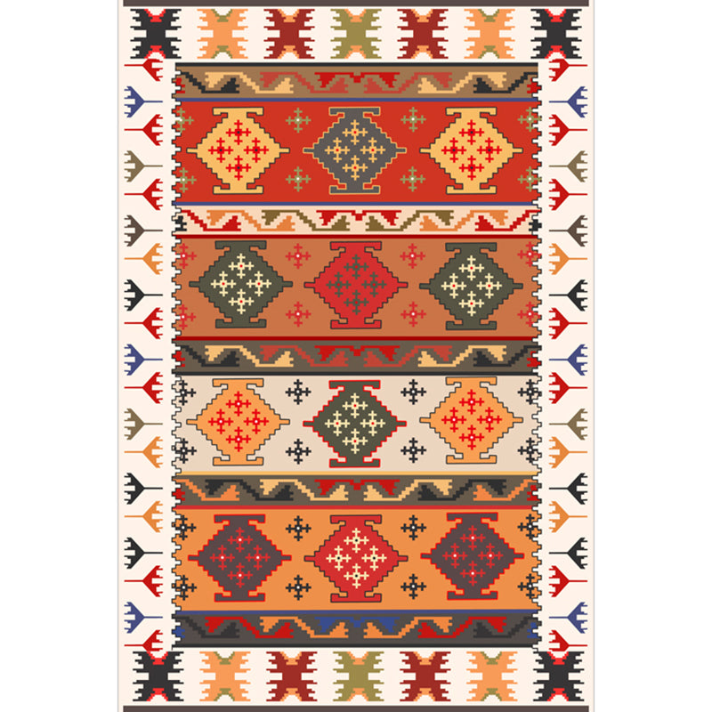 Festive Bohemian Style Rug Multi-Color Rhombus Print Rug Non-Slip Pet Friendly Washable Carpet for Family Room Clearhalo 'Area Rug' 'Bohemian' 'Rugs' Rug' 2141665