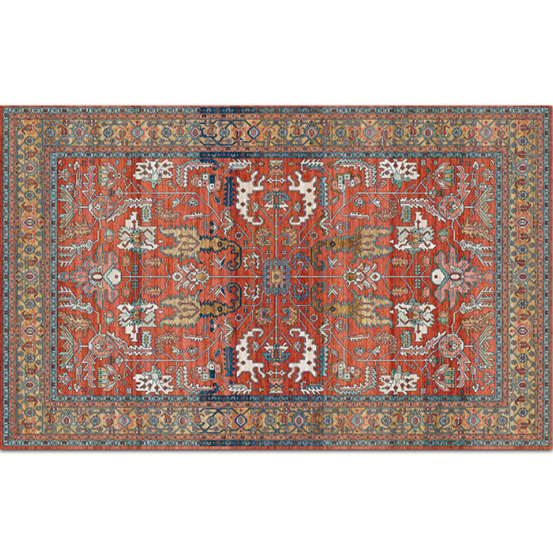 Festive Bohemian Style Rug Multi-Color Rhombus Print Rug Non-Slip Pet Friendly Washable Carpet for Family Room Brick Red Clearhalo 'Area Rug' 'Bohemian' 'Rugs' Rug' 2141670