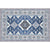 Festive Bohemian Style Rug Multi-Color Rhombus Print Rug Non-Slip Pet Friendly Washable Carpet for Family Room Gray-Blue Clearhalo 'Area Rug' 'Bohemian' 'Rugs' Rug' 2141671