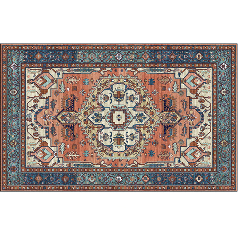 Festive Bohemian Style Rug Multi-Color Rhombus Print Rug Non-Slip Pet Friendly Washable Carpet for Family Room Light Blue Clearhalo 'Area Rug' 'Bohemian' 'Rugs' Rug' 2141673