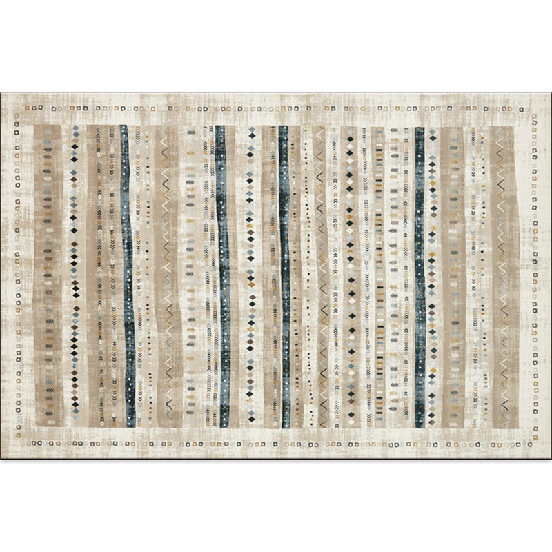 Festive Bohemian Style Rug Multi-Color Rhombus Print Rug Non-Slip Pet Friendly Washable Carpet for Family Room Grey Clearhalo 'Area Rug' 'Bohemian' 'Rugs' Rug' 2141683