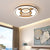 16"/19.5" Dia Contemporary Round Flush Mount Light Acrylic LED Bedroom Ceiling Light Fixture in Warm/White Light Brown Warm Clearhalo 'Ceiling Lights' 'Close To Ceiling Lights' 'Close to ceiling' 'Flush mount' Lighting' 215692
