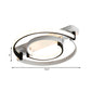 Circular Bedroom Ceiling Lamp Simplicity Acrylic LED Black/White Flush Mount in Warm/White Light, 16"/19.5"/23.5" Wide Clearhalo 'Ceiling Lights' 'Close To Ceiling Lights' 'Close to ceiling' 'Flush mount' Lighting' 215839