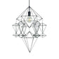 Black Diamond Pendant Fixture Classical Metal 1 Light Living Room Hanging Ceiling Light Clearhalo 'Ceiling Lights' 'Pendant Lights' 'Pendants' Lighting' 216036