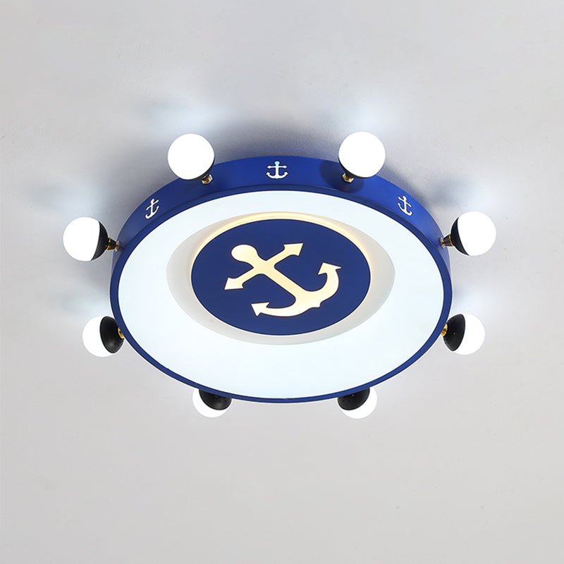 Circle Shaped Child Room LED Flush Mount Acrylic Modern Flushmount Ceiling Lighting Clearhalo 'Ceiling Lights' 'Close To Ceiling Lights' 'Close to ceiling' 'Flush mount' Lighting' 2161962