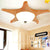 Starfish Kindergarten LED Flush Mount Resin Kids Flushmount Ceiling Lighting with Dome Milky Glass Shade in Blue Yellow Clearhalo 'Ceiling Lights' 'Close To Ceiling Lights' 'Close to ceiling' 'Flush mount' Lighting' 2162024