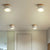 Metallic Cylindrical LED Flush Mount Macaron Flushmount Ceiling Light for Bedroom White Clearhalo 'Ceiling Lights' 'Close To Ceiling Lights' 'Close to ceiling' 'Flush mount' Lighting' 2162177