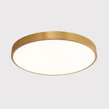 Extra-Thin Round LED Flush Mount Lighting Nordic Style Metallic Bedroom Flush Mount Ceiling Light Gold Clearhalo 'Ceiling Lights' 'Close To Ceiling Lights' 'Close to ceiling' 'Flush mount' Lighting' 2162198