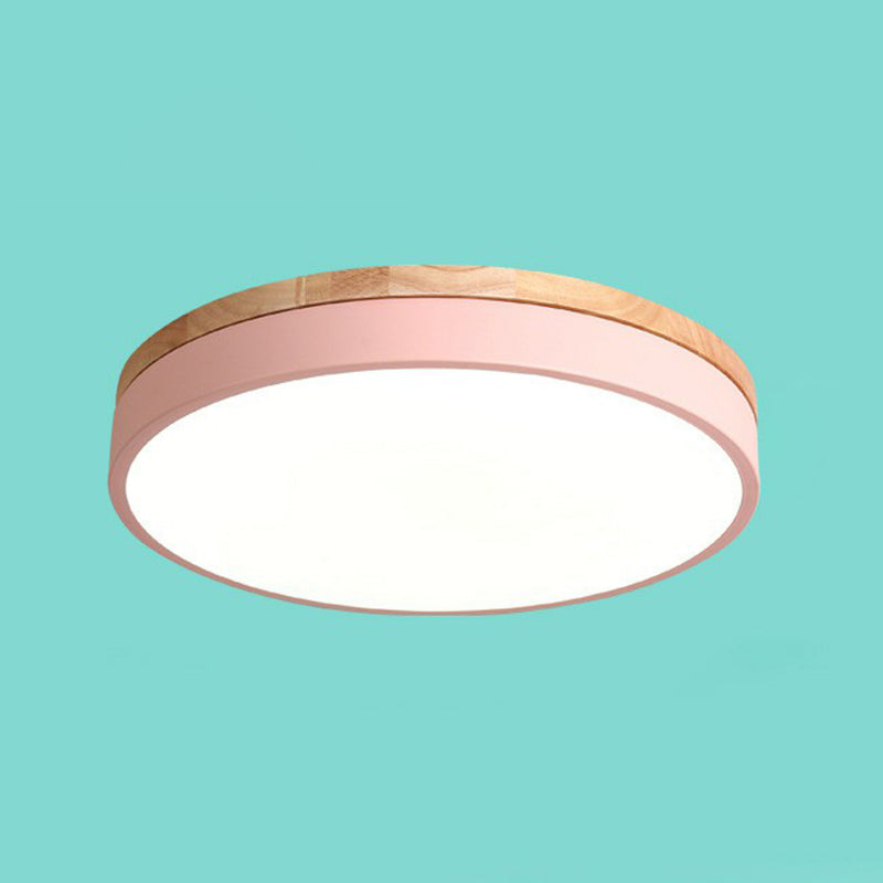 Circle Shaped Bedroom Flush Mount Lighting Acrylic Simplistic LED Flush Mount Fixture Clearhalo 'Ceiling Lights' 'Close To Ceiling Lights' 'Close to ceiling' 'Flush mount' Lighting' 2162206