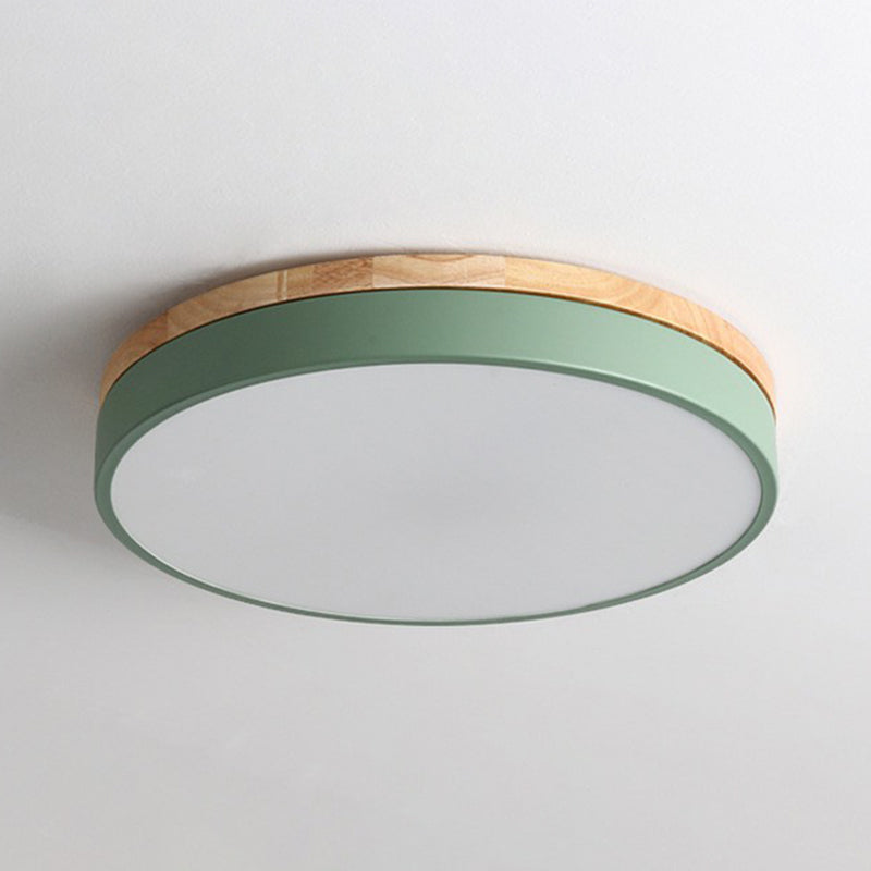 Circle Shaped Bedroom Flush Mount Lighting Acrylic Simplistic LED Flush Mount Fixture Clearhalo 'Ceiling Lights' 'Close To Ceiling Lights' 'Close to ceiling' 'Flush mount' Lighting' 2162209