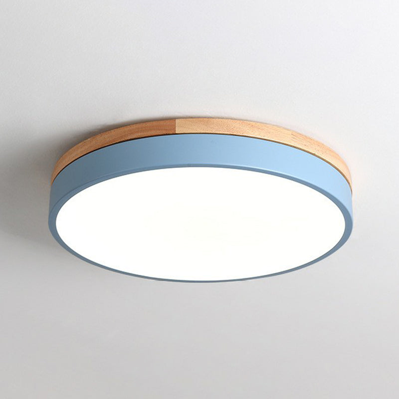 Circle Shaped Bedroom Flush Mount Lighting Acrylic Simplistic LED Flush Mount Fixture Clearhalo 'Ceiling Lights' 'Close To Ceiling Lights' 'Close to ceiling' 'Flush mount' Lighting' 2162212