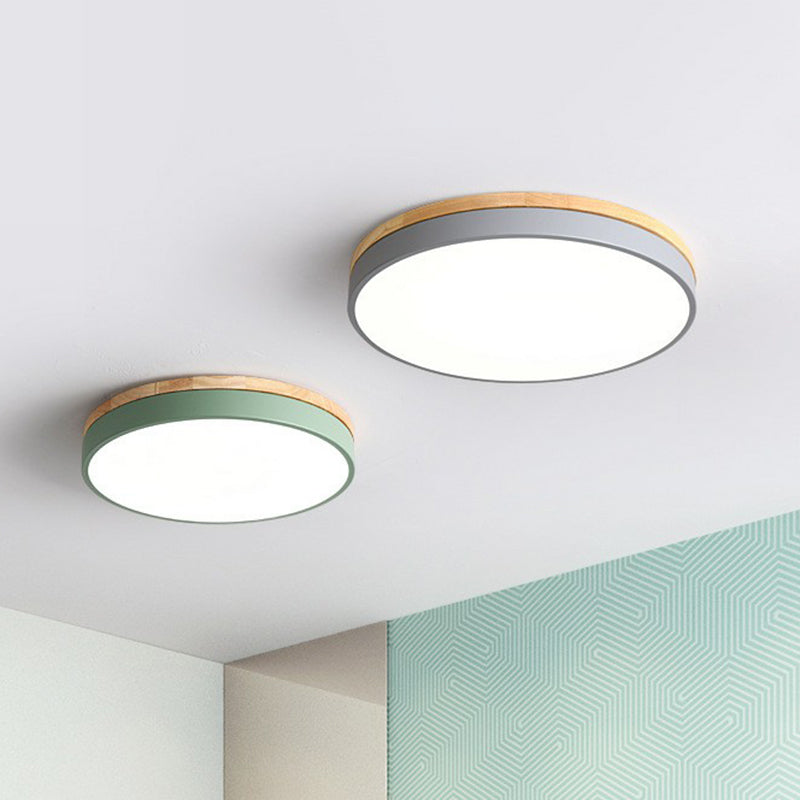Circle Shaped Bedroom Flush Mount Lighting Acrylic Simplistic LED Flush Mount Fixture Clearhalo 'Ceiling Lights' 'Close To Ceiling Lights' 'Close to ceiling' 'Flush mount' Lighting' 2162219