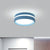 Round LED Flush Mount Minimalist Metallic Kindergarten Flushmount Ceiling Lighting Blue Clearhalo 'Ceiling Lights' 'Close To Ceiling Lights' 'Close to ceiling' 'Flush mount' Lighting' 2162225