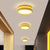 Round LED Flush Mount Minimalist Metallic Kindergarten Flushmount Ceiling Lighting Yellow Clearhalo 'Ceiling Lights' 'Close To Ceiling Lights' 'Close to ceiling' 'Flush mount' Lighting' 2162233